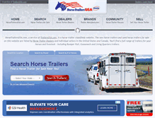 Tablet Screenshot of horsetrailersusa.com